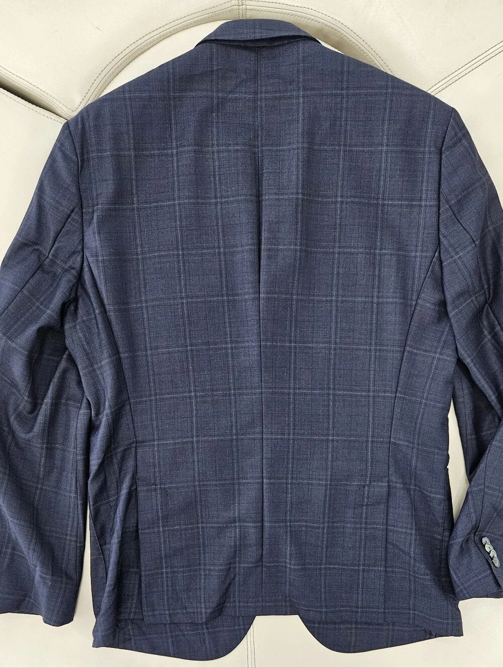 Hugo Boss Men's Janson Navy Windowpane Blazer
